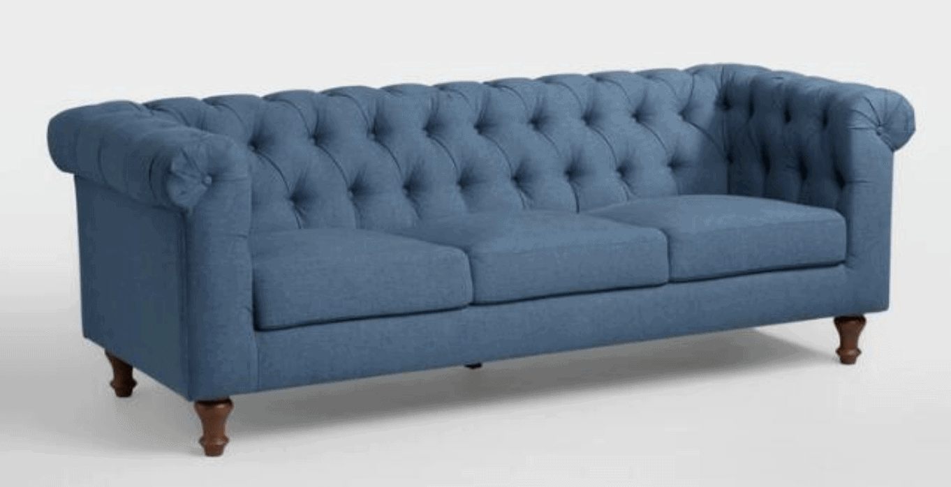 Denim Blue Quentin Chesterfield Sofa