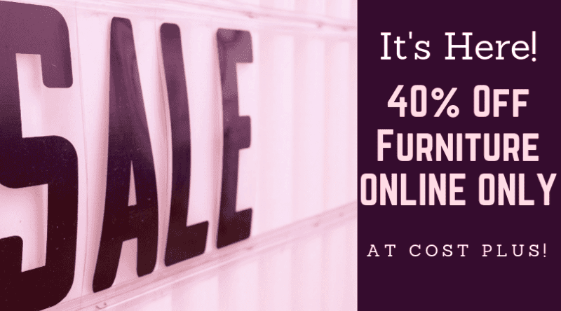 It’s The BIGGEST Sale on Furniture from Cost Plus World Market!