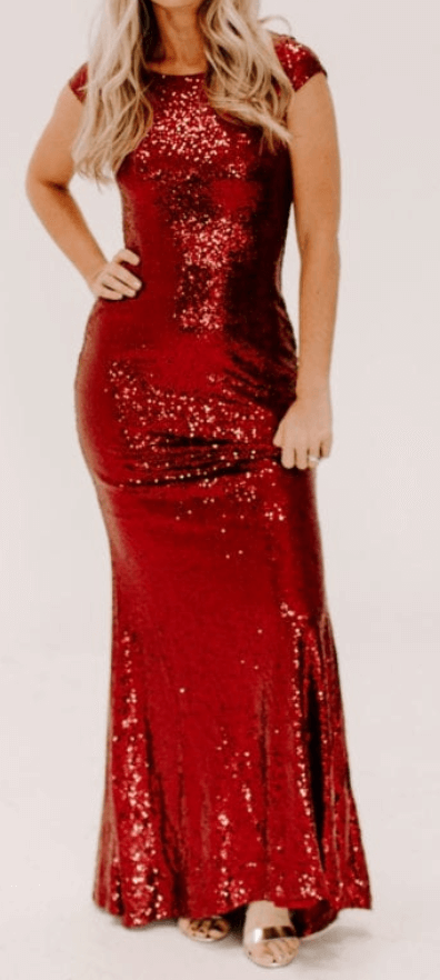 ashley-lemieux-red-sequined-dress