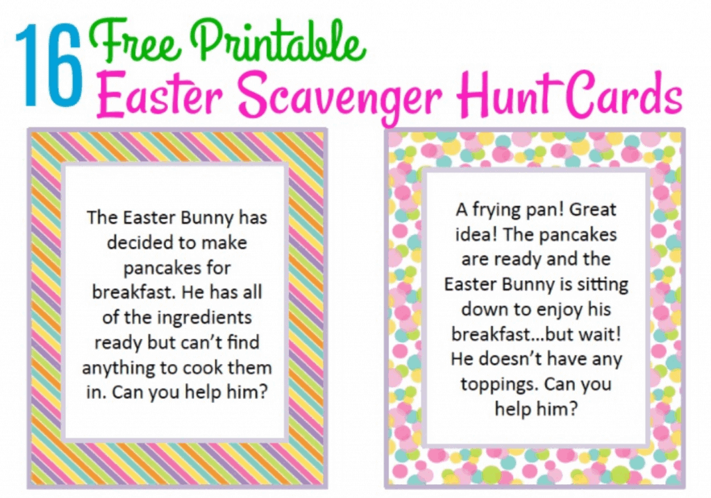 10 Best Easter Basket Scavenger Hunts With Free Printables I Spy Fabulous