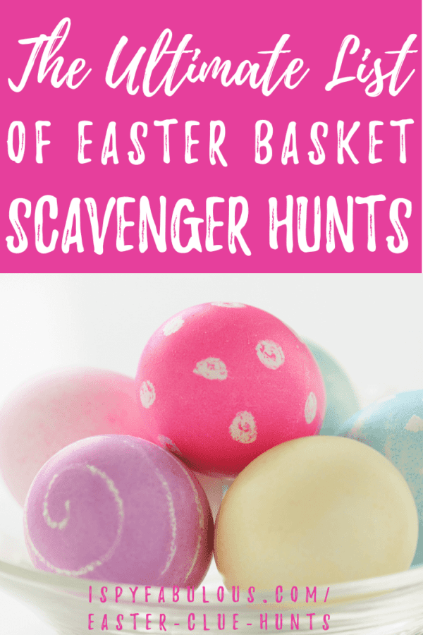 10 Best Easter Basket Scavenger Hunts with Free Printables! I Spy