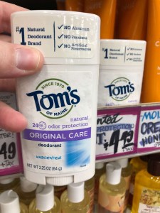 Tom's deodorant