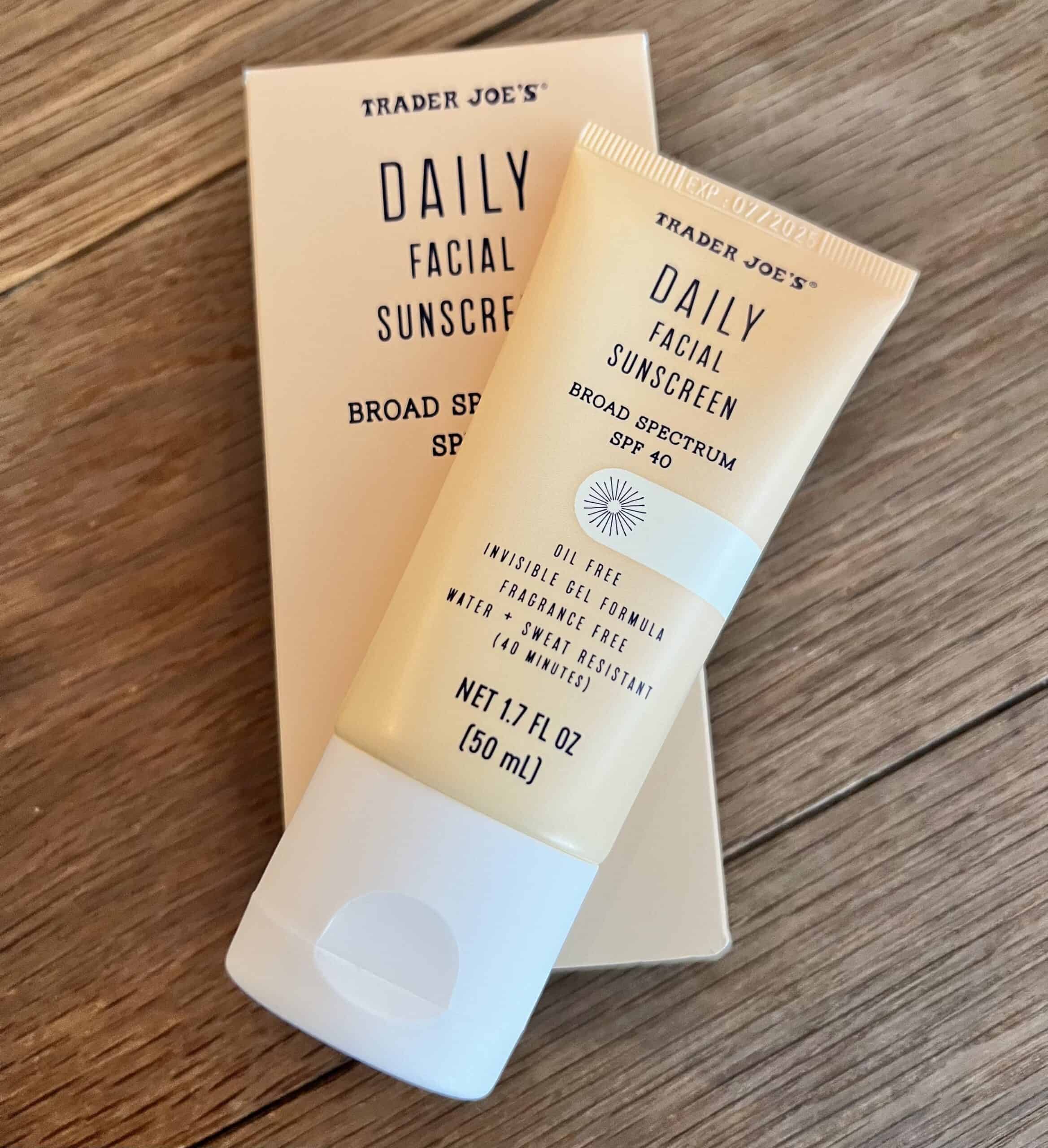 Trader Joe's facial sunscreen