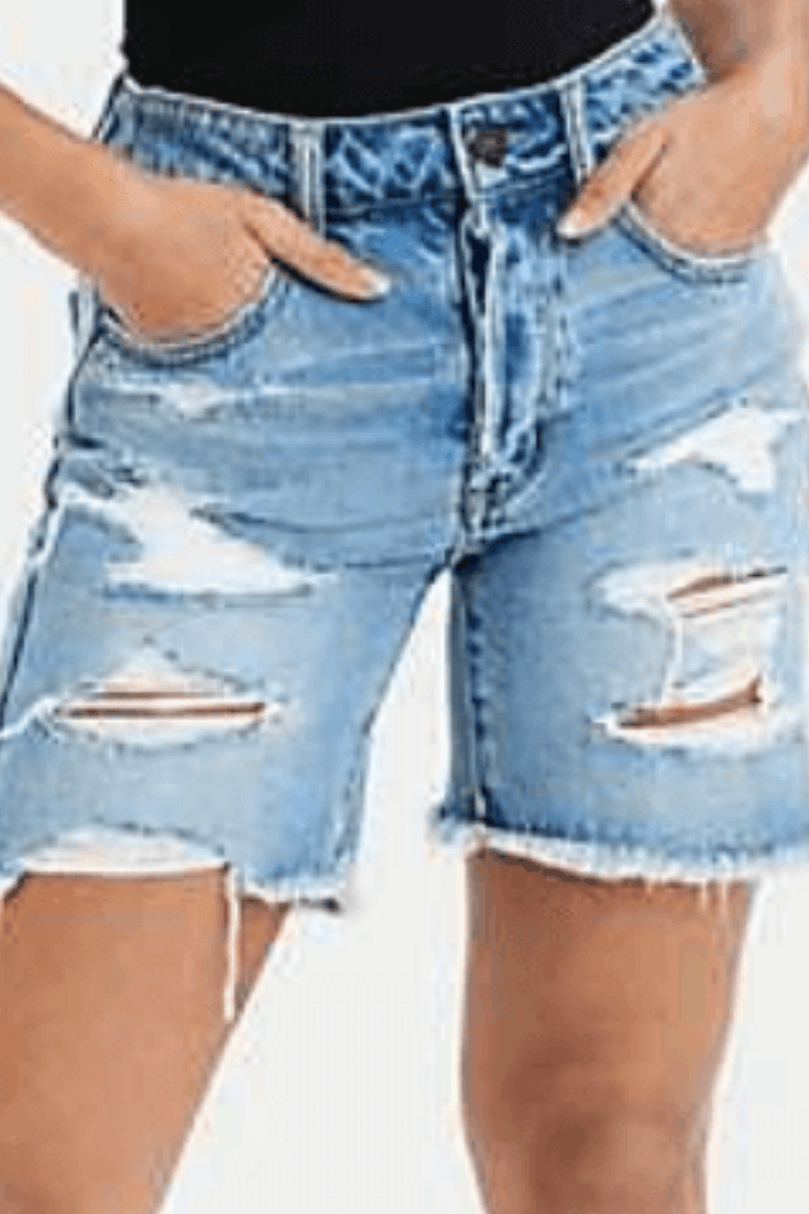 best denim shorts for curvy