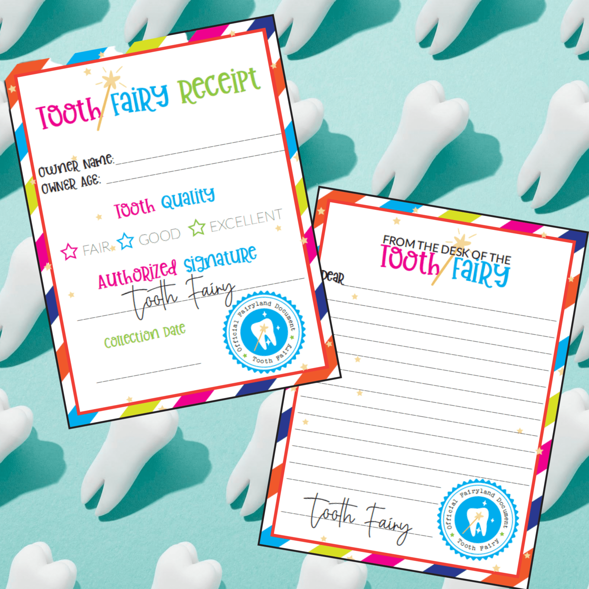 tooth fairy certificate