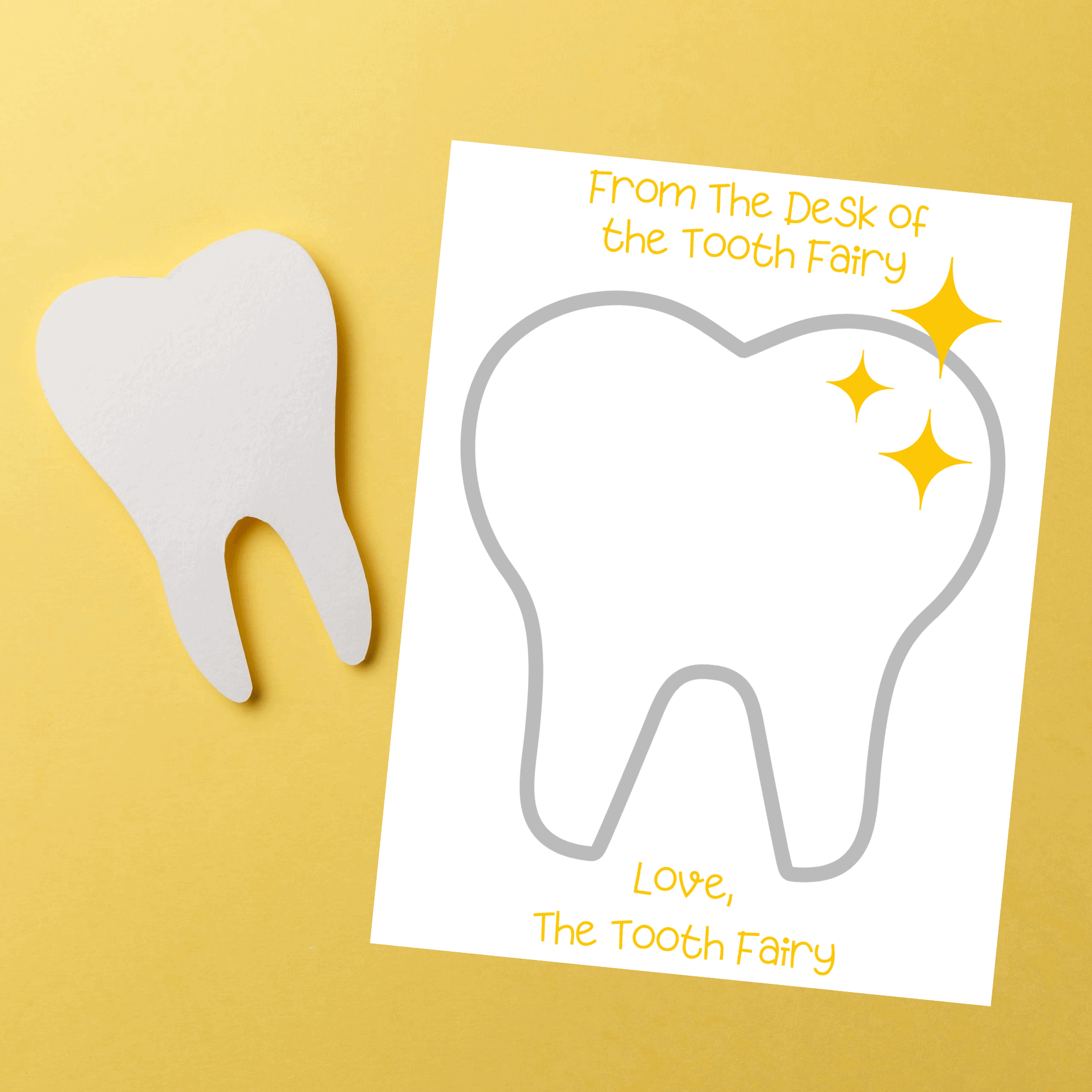 free tooth fairy letter template