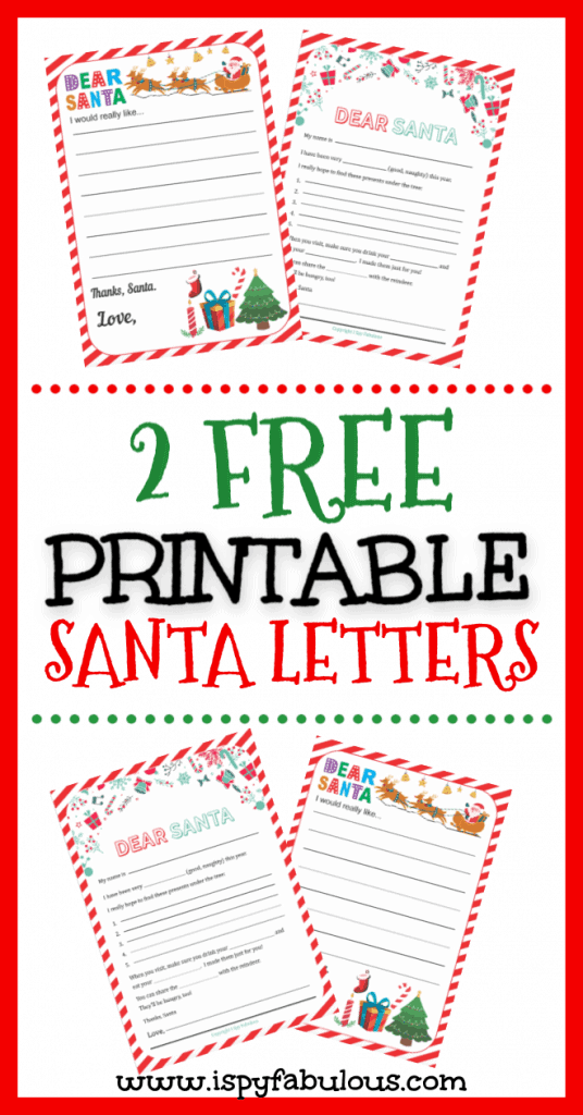 free printable letter to santa