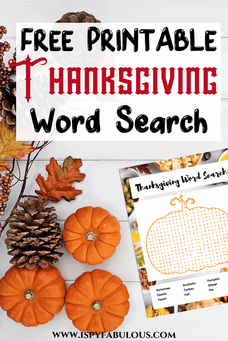 2 Free Thanksgiving Word Search Printables!