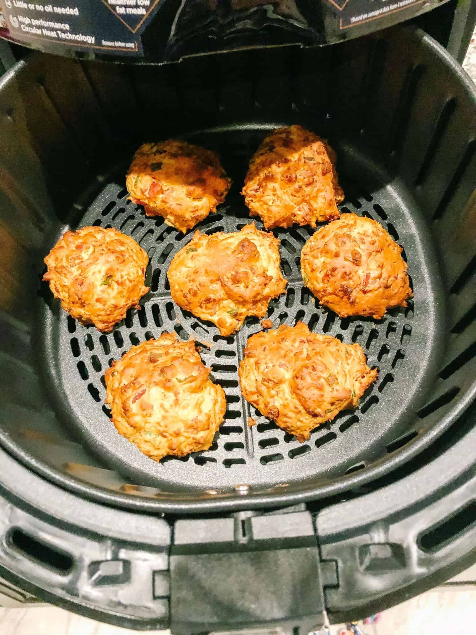 Delicious, Flaky, Ham & Cheese Biscuits in the Air Fryer! I Spy Fabulous