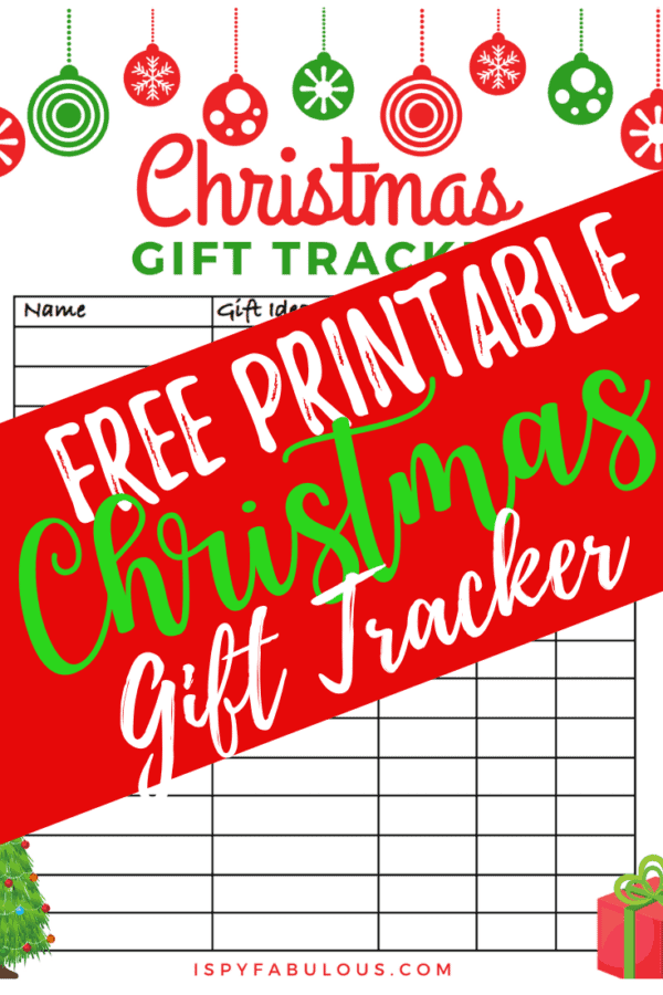 Free Christmas Gift Tracker Printable - Christms Gift 600x900