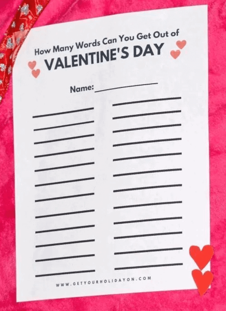 I Spy Valentine&rsquo;s Day Games