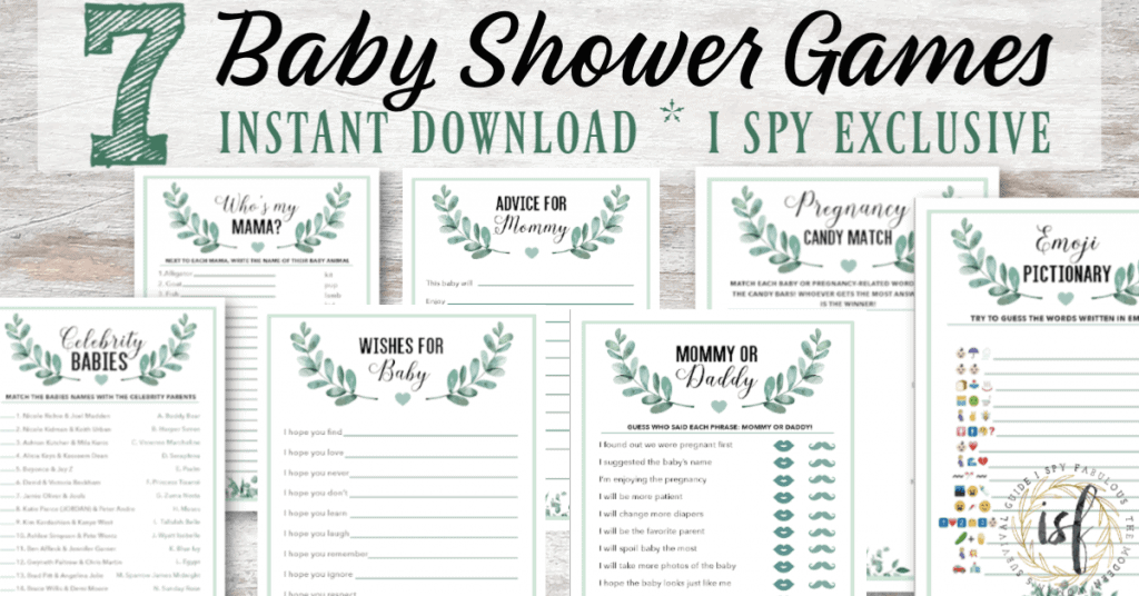 printable baby shower games