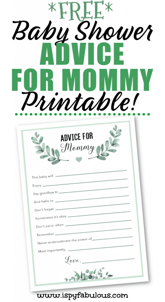Free Gender Neutral Advice For Mommy Printables In 2 Sizes I Spy free-gender-neutral-advice-for-mommy-printables-in-2-sizes-i-spy
