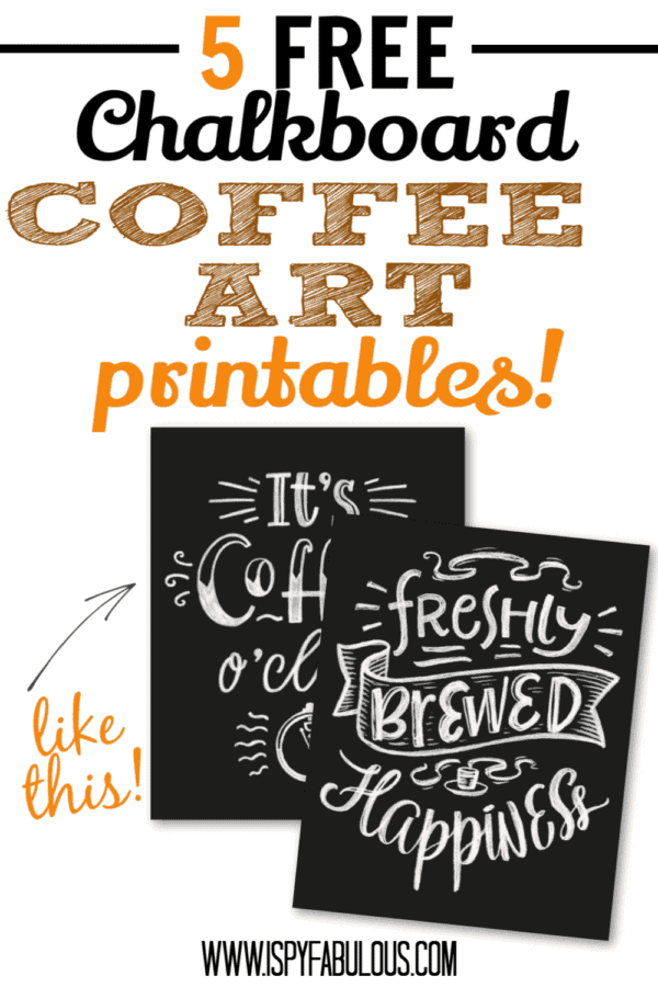 5 Free Coffee Printables for your Coffee Station! - I Spy Fabulous