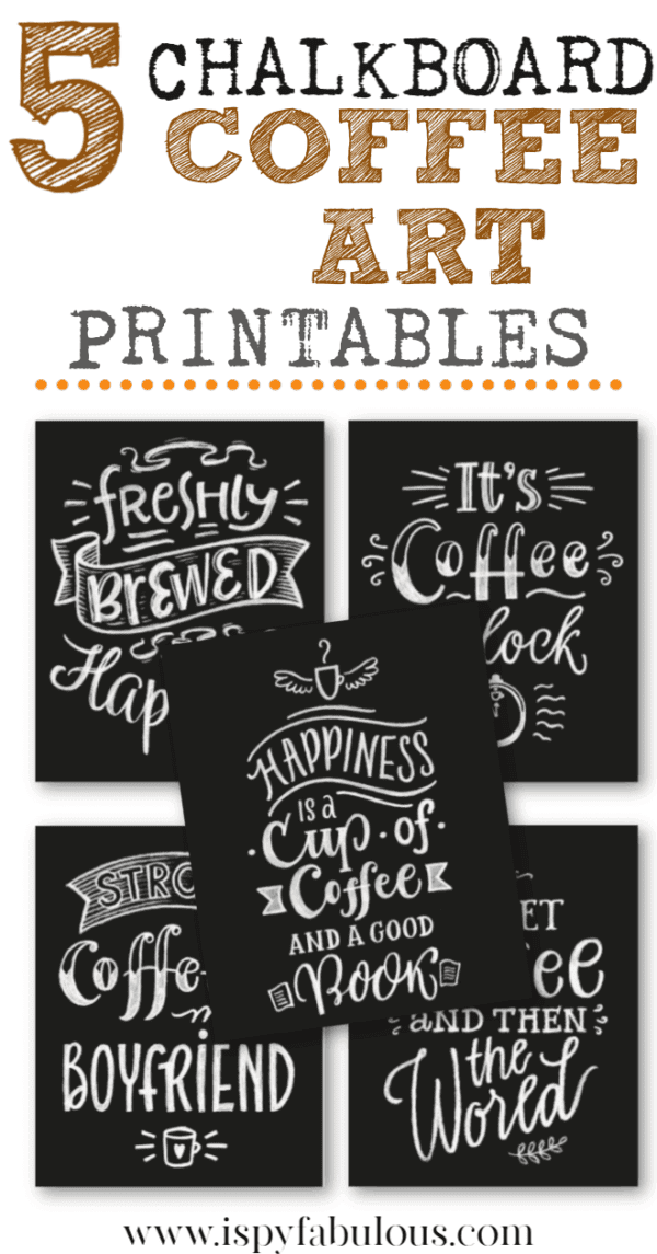 5 Free Coffee Printables for your Coffee Station! - I Spy Fabulous