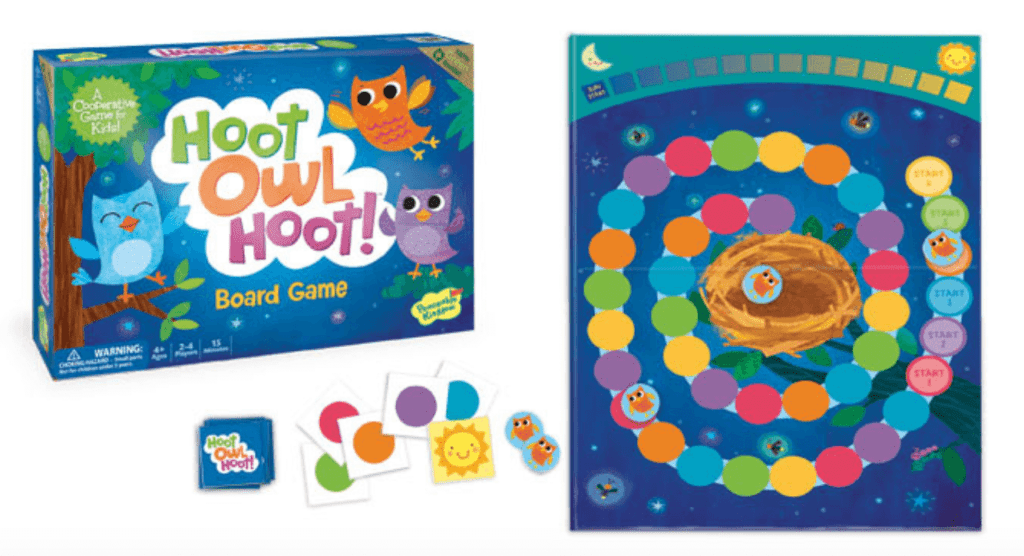 best board games for young kids, hoot owl hoot