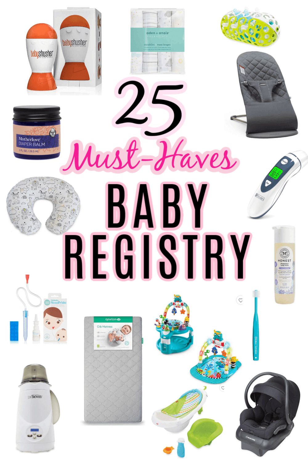 25 Must-Have Baby Essentials for your Baby Registry!