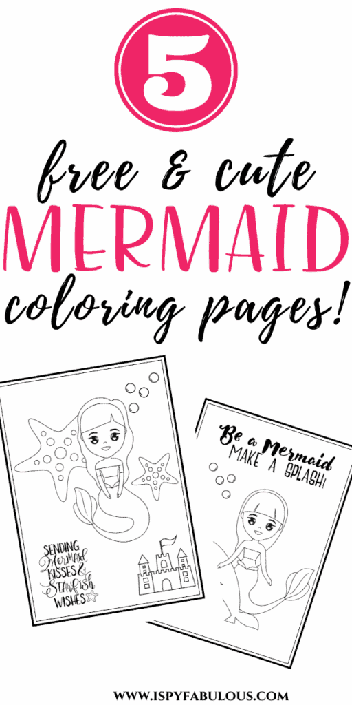 mermaid coloring pages