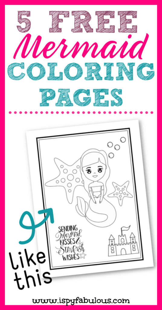 mermaid coloring pages