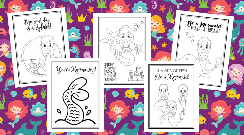 mermaid coloring pages