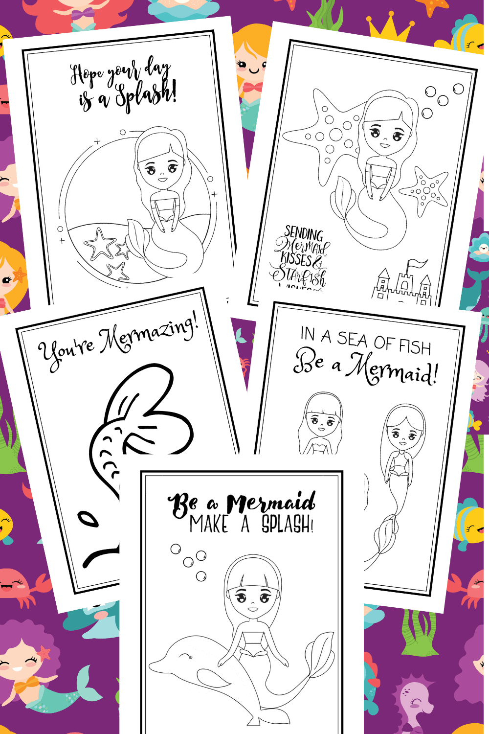 5 Free Mermaid Coloring Pages Your Kids Will Love!