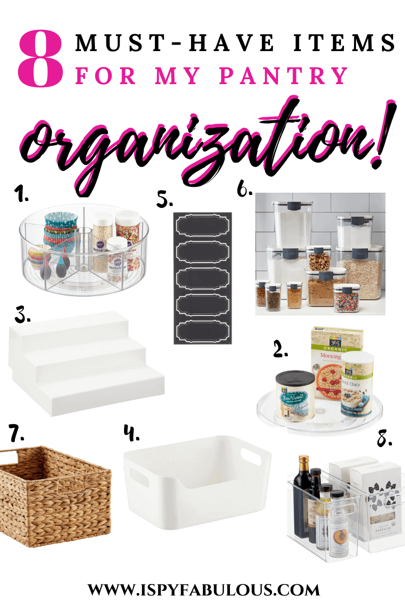 8 Must-Have Items for my Pantry Organization Plan!