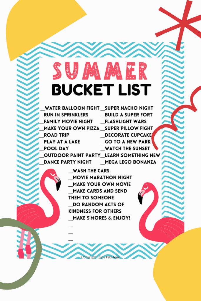 summer bucket list