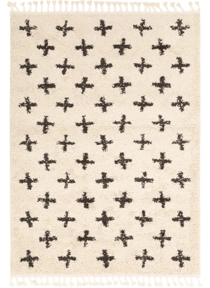 anthropologie cross rug 