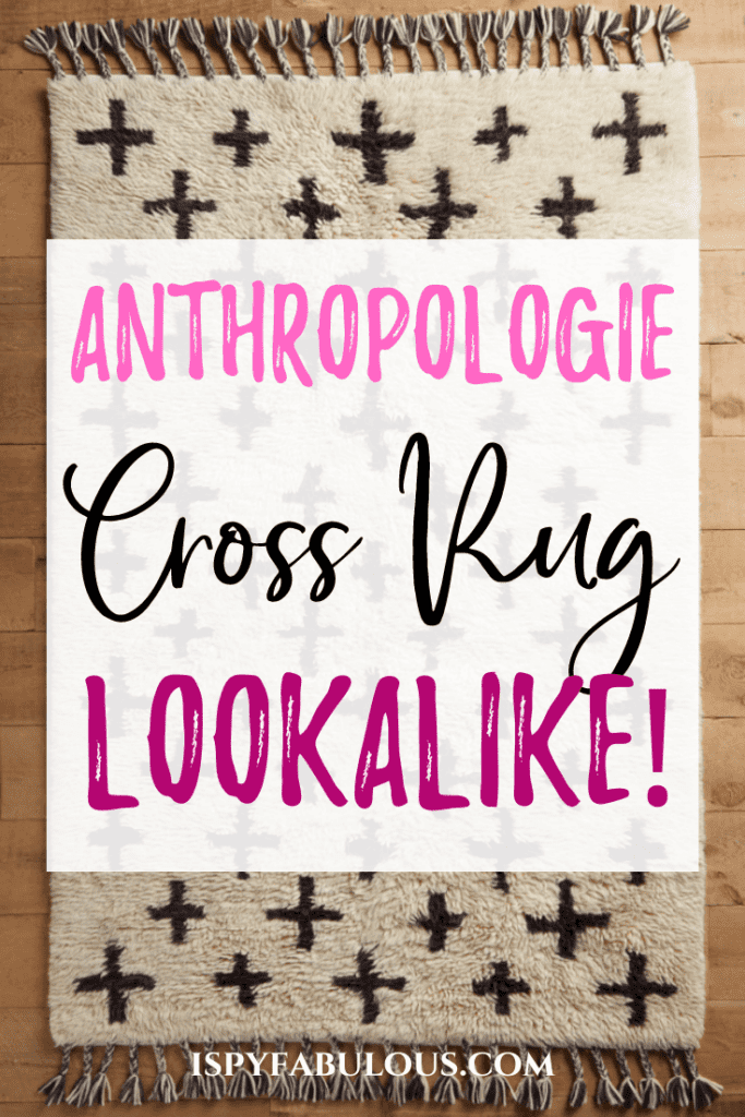 anthropologie cross rug 