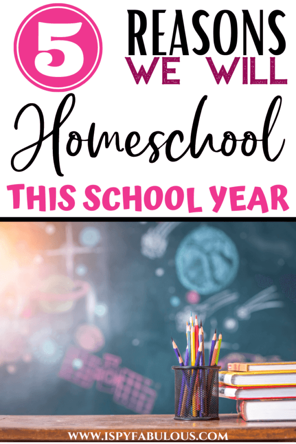 5 Reasons Why I Will Homeschool My Child Next School Year! - I Spy Fabulous