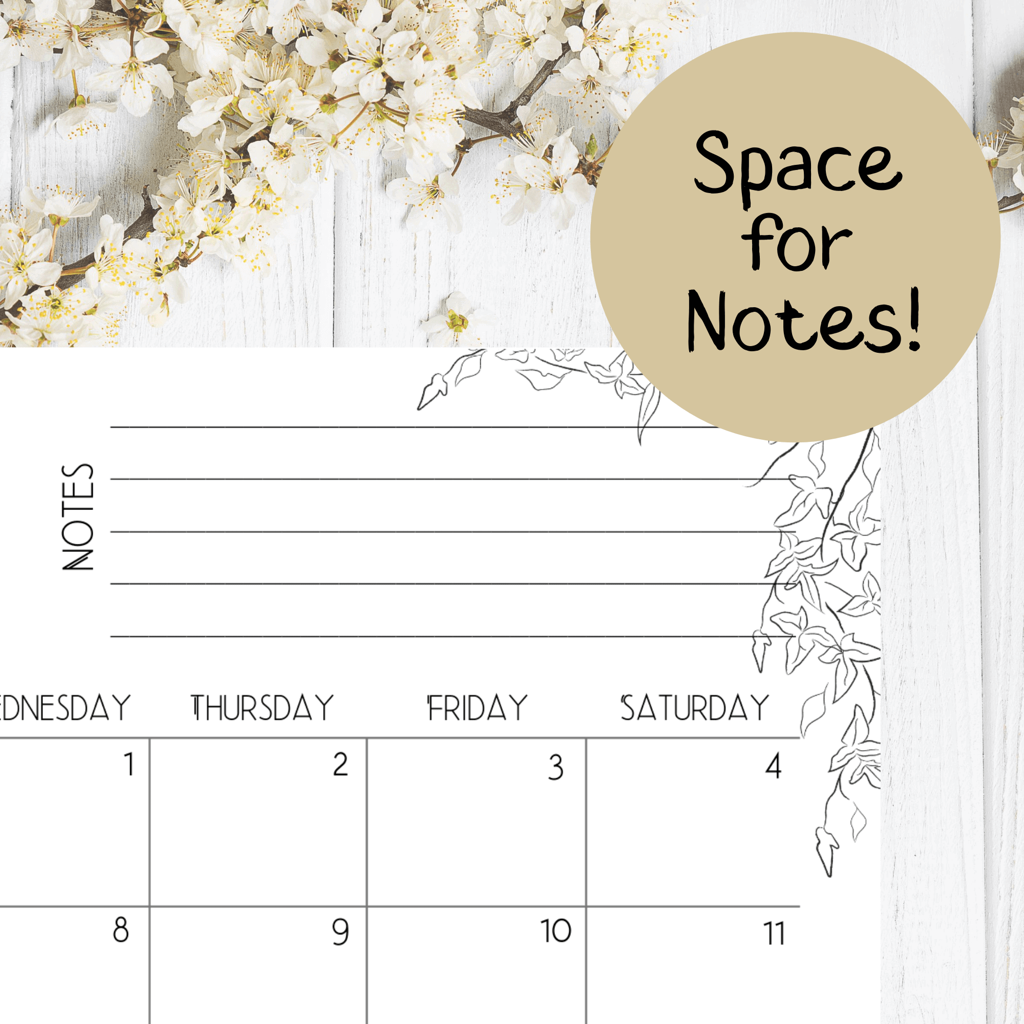 printable monthly calendar