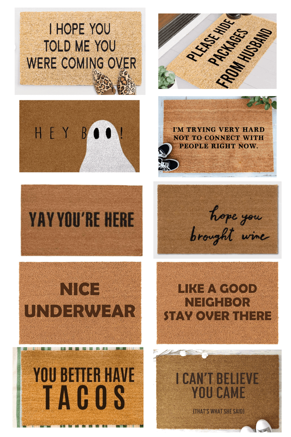 funny doormats