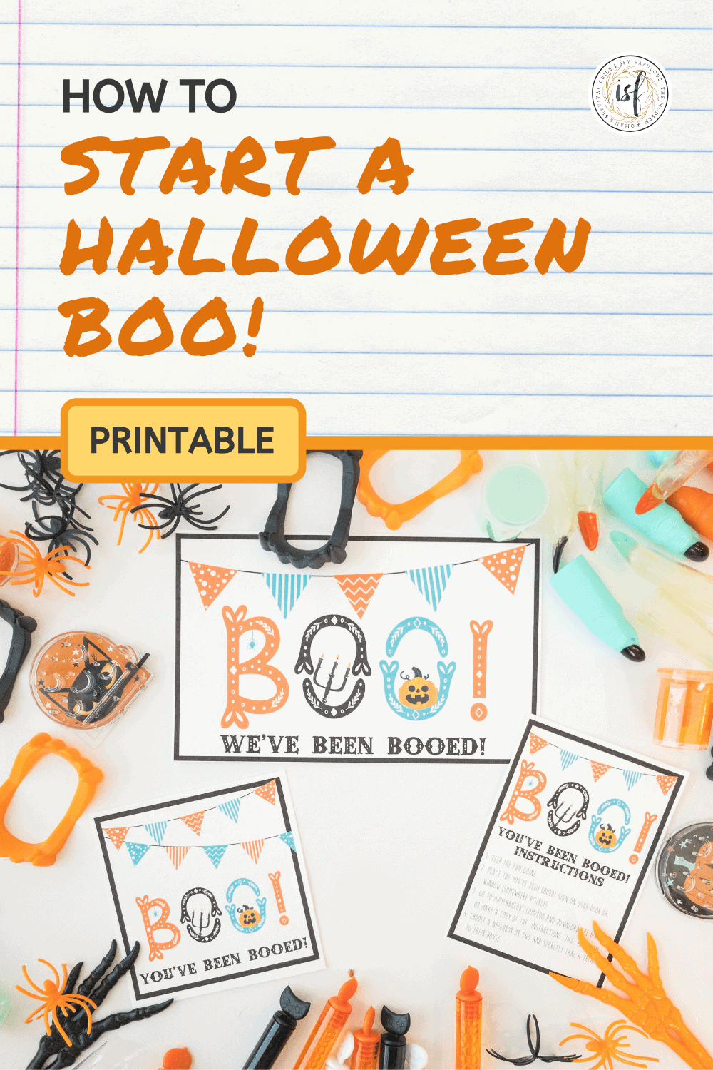 you've been booed printable