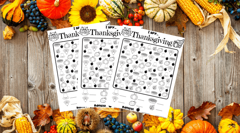 free thanksgiving printables for kids