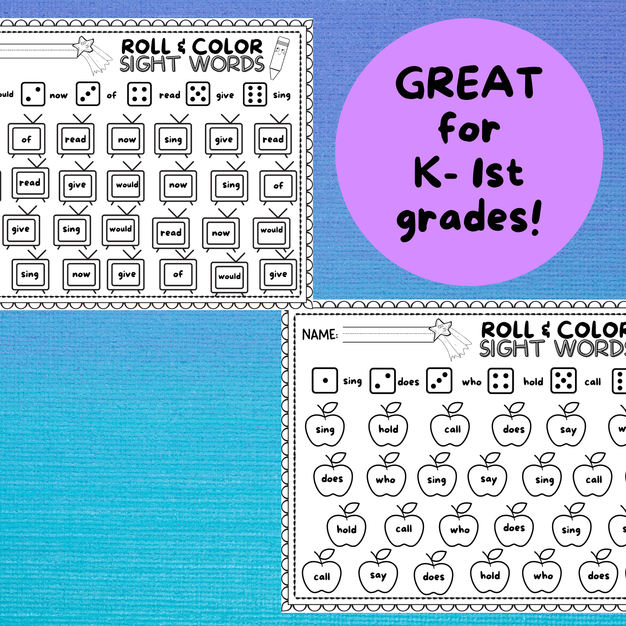 sight word worksheets