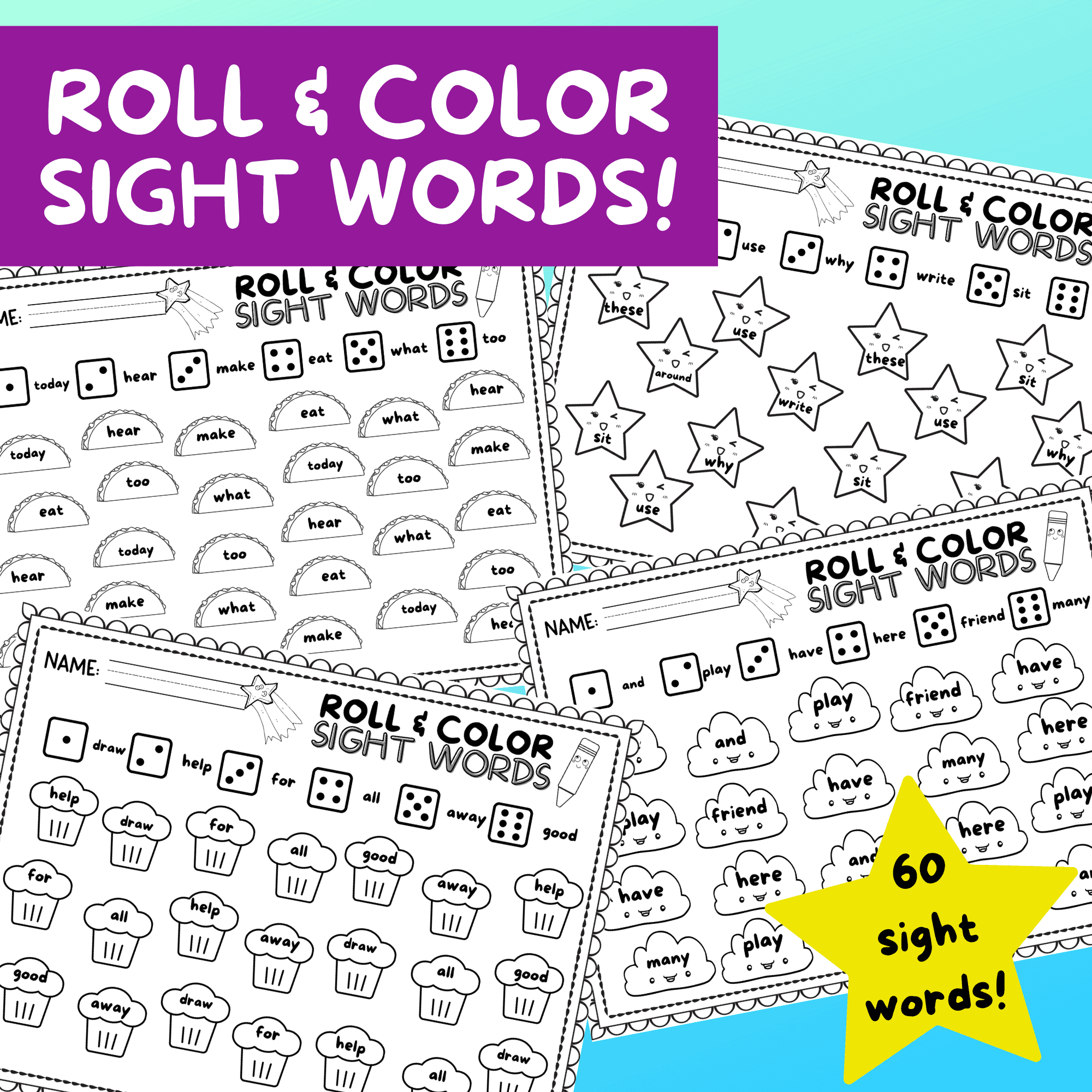 10-roll-color-sight-word-worksheets-to-make-sight-words-fun-i-spy-fabulous