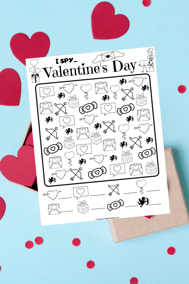 Free Valentine’s Day I Spy Printable!