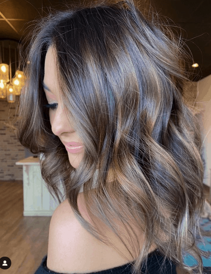 brown balayage brown balayage