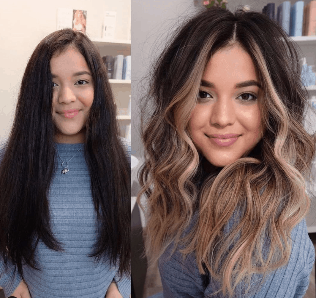 brown balayage brown balayage