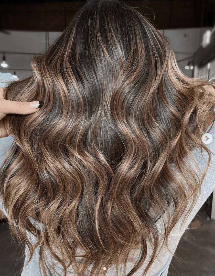 brown balayage brown balayage