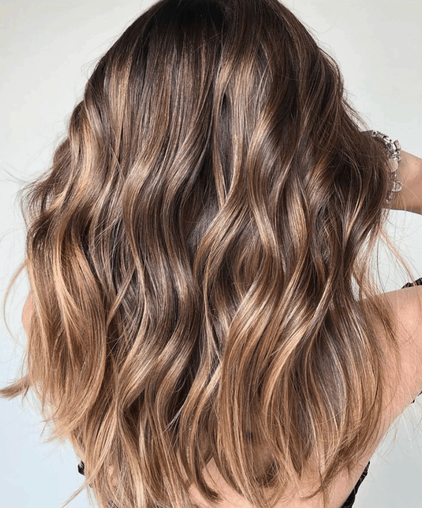 brown balayage brown balayage