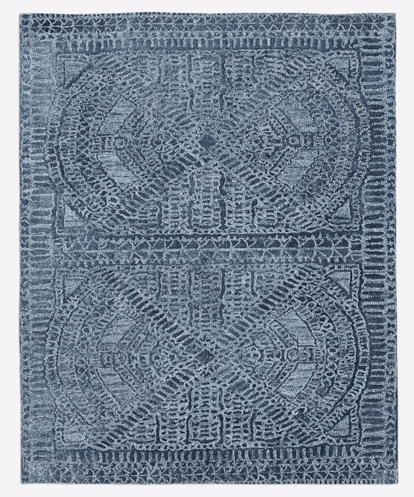 blue area rugs