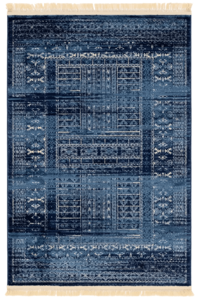 blue area rugs