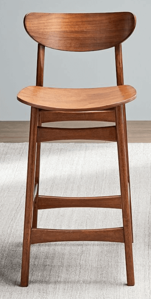 wood bar and counter stools