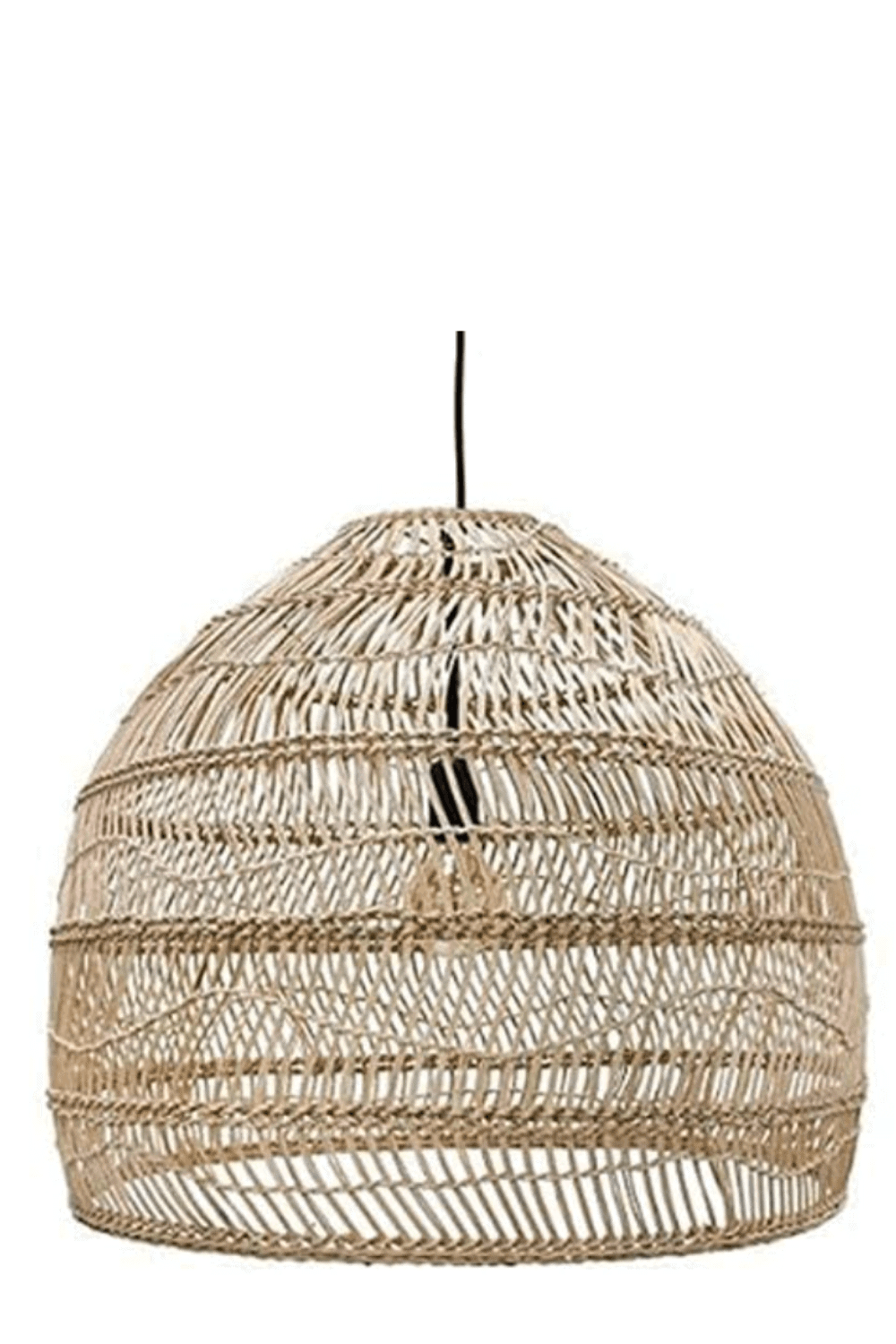 pottery barn rattan pendant