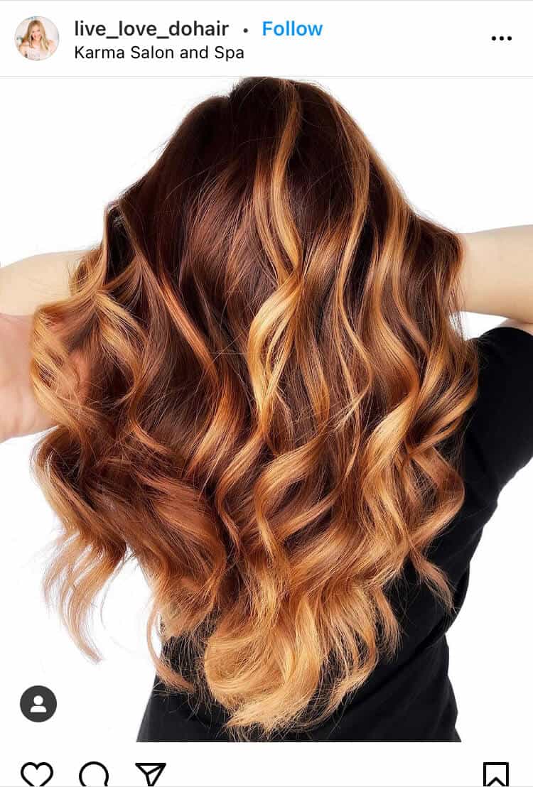 red balayage