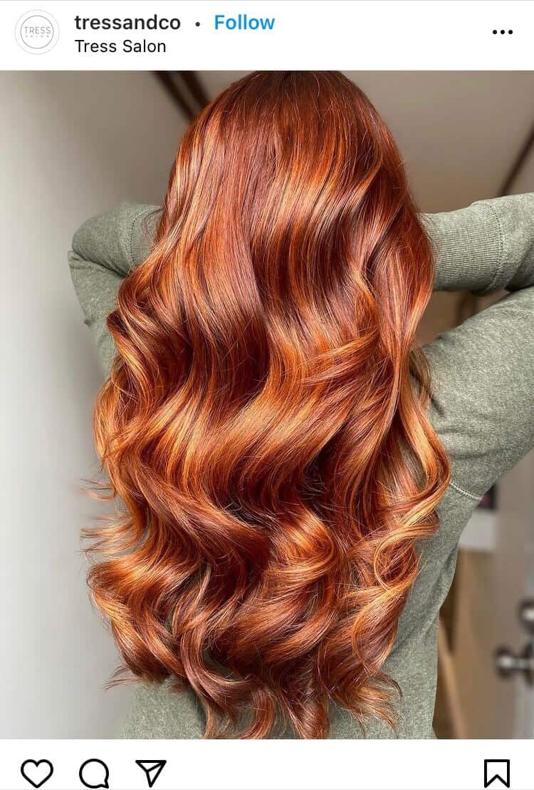 red balayage