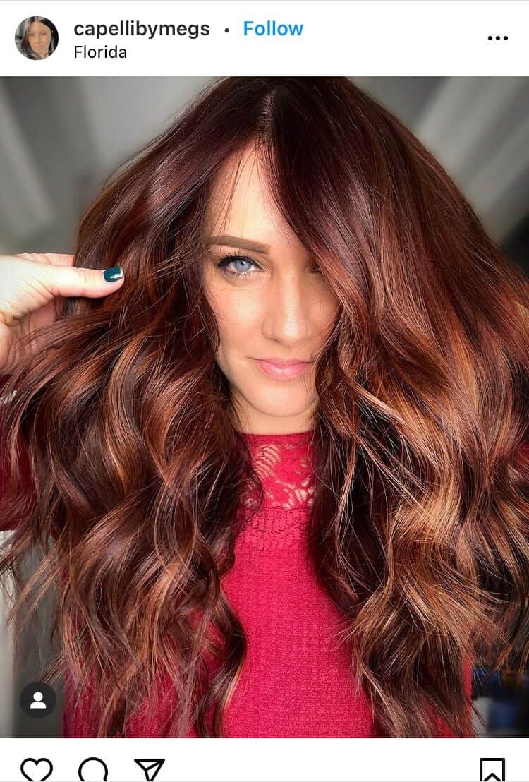 red balayage