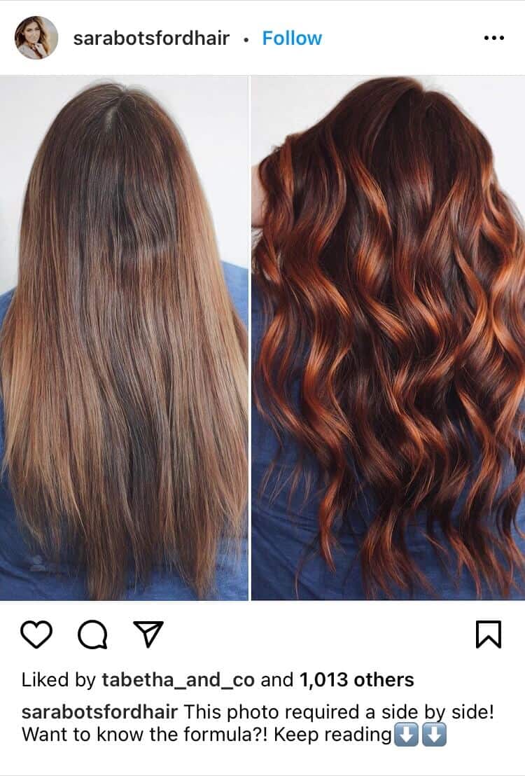 red balayage