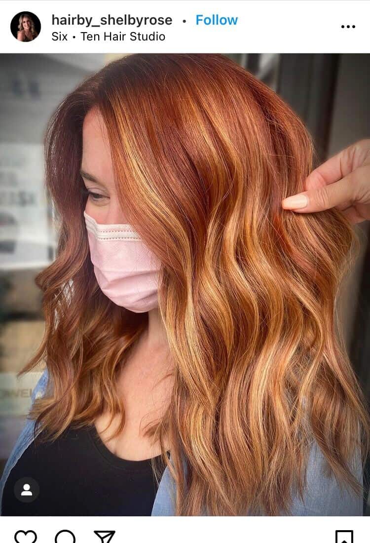 red balayage